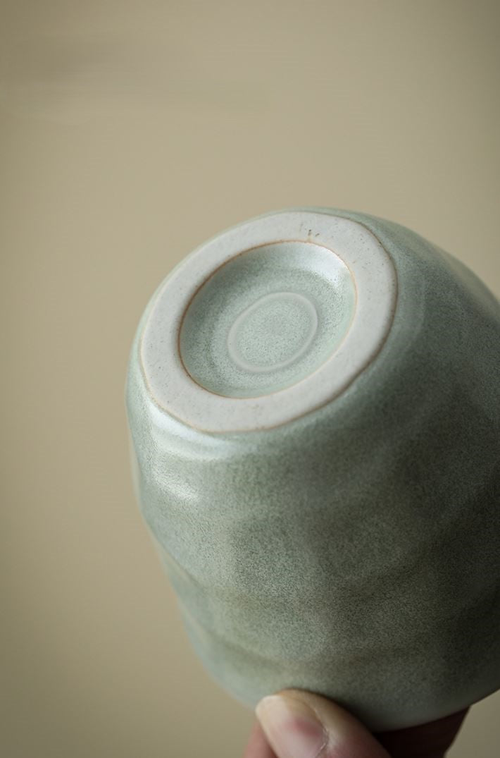 Mineral Calm – Kiln-Change Handcrafted Porcelain Tea Cup