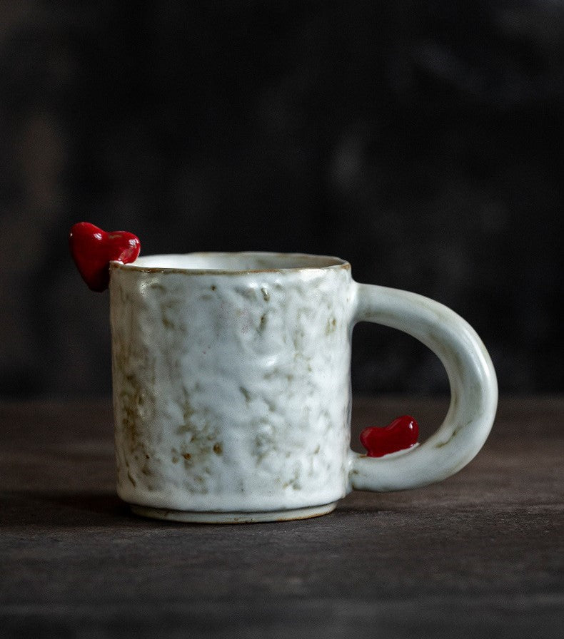 Tender Hearts — Handmade Porcelain Coffee Mug