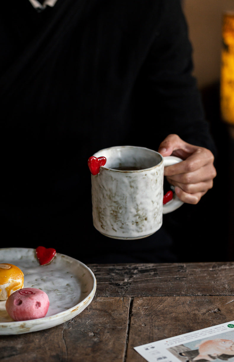 Tender Hearts — Handmade Porcelain Coffee Mug