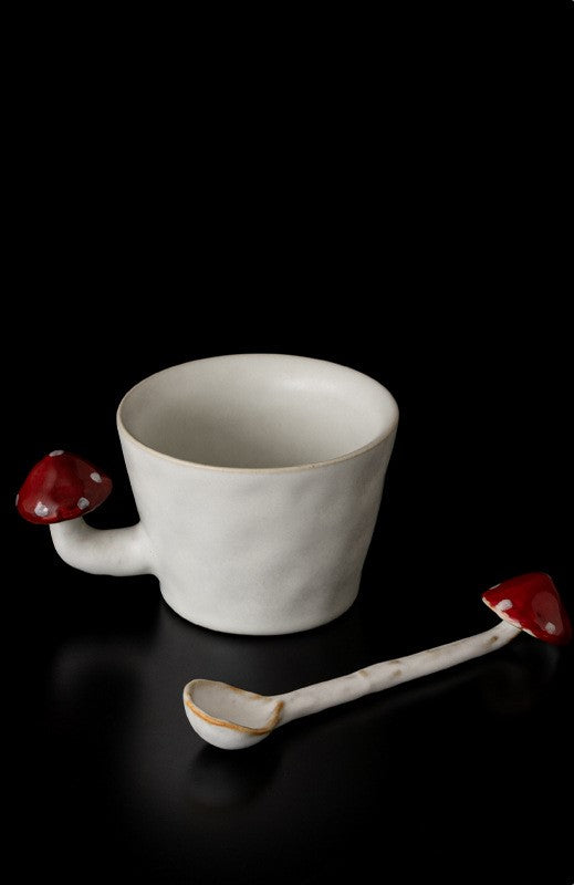 Mushroom Morning — Handmade Porcelain Coffee Set