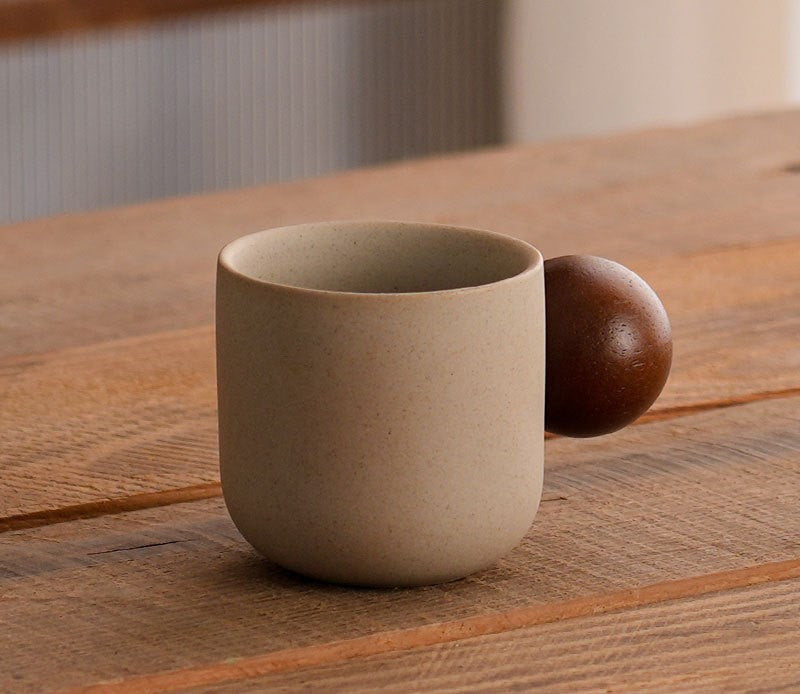 Earthen Harmony – Handcrafted Stoneware Coffee Cup Series