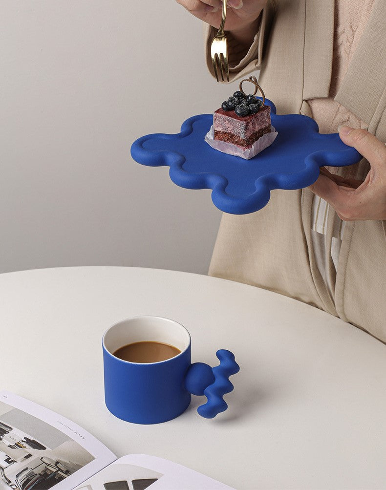 Memphis Charm — Handmade Porcelain Coffee Mug Set