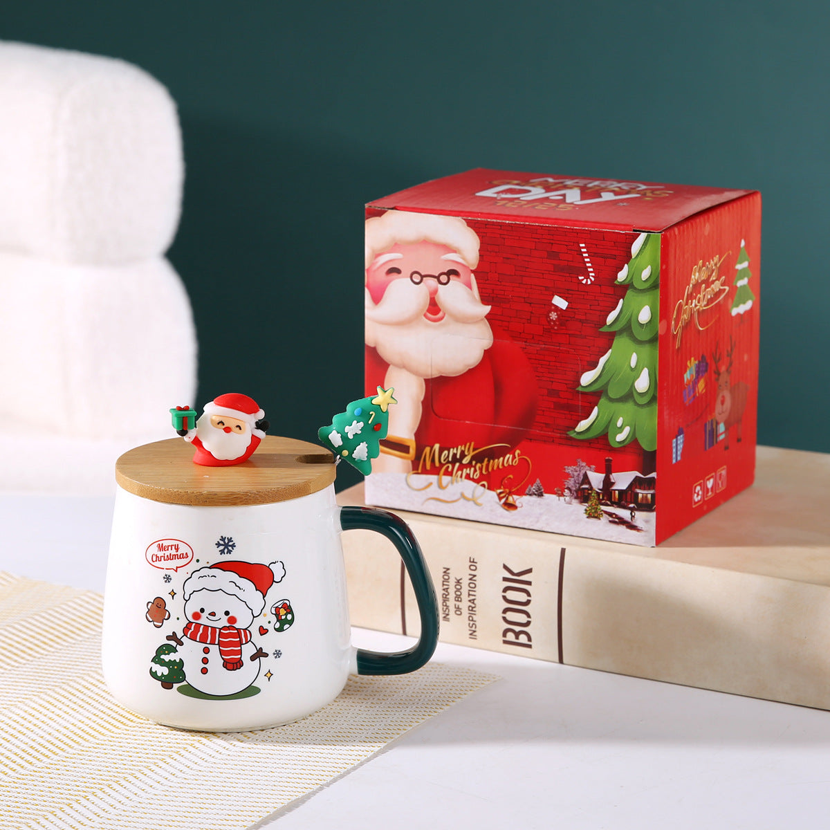 Merry Glow – Handcrafted Christmas Ceramic Mug Gift Set