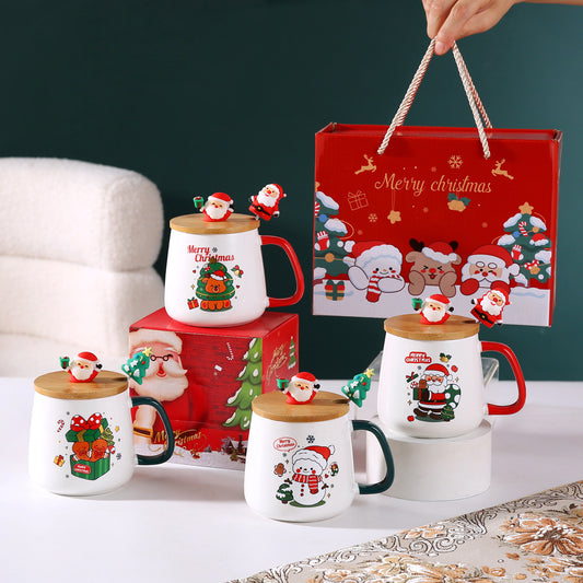 Merry Glow – Handcrafted Christmas Ceramic Mug Gift Set