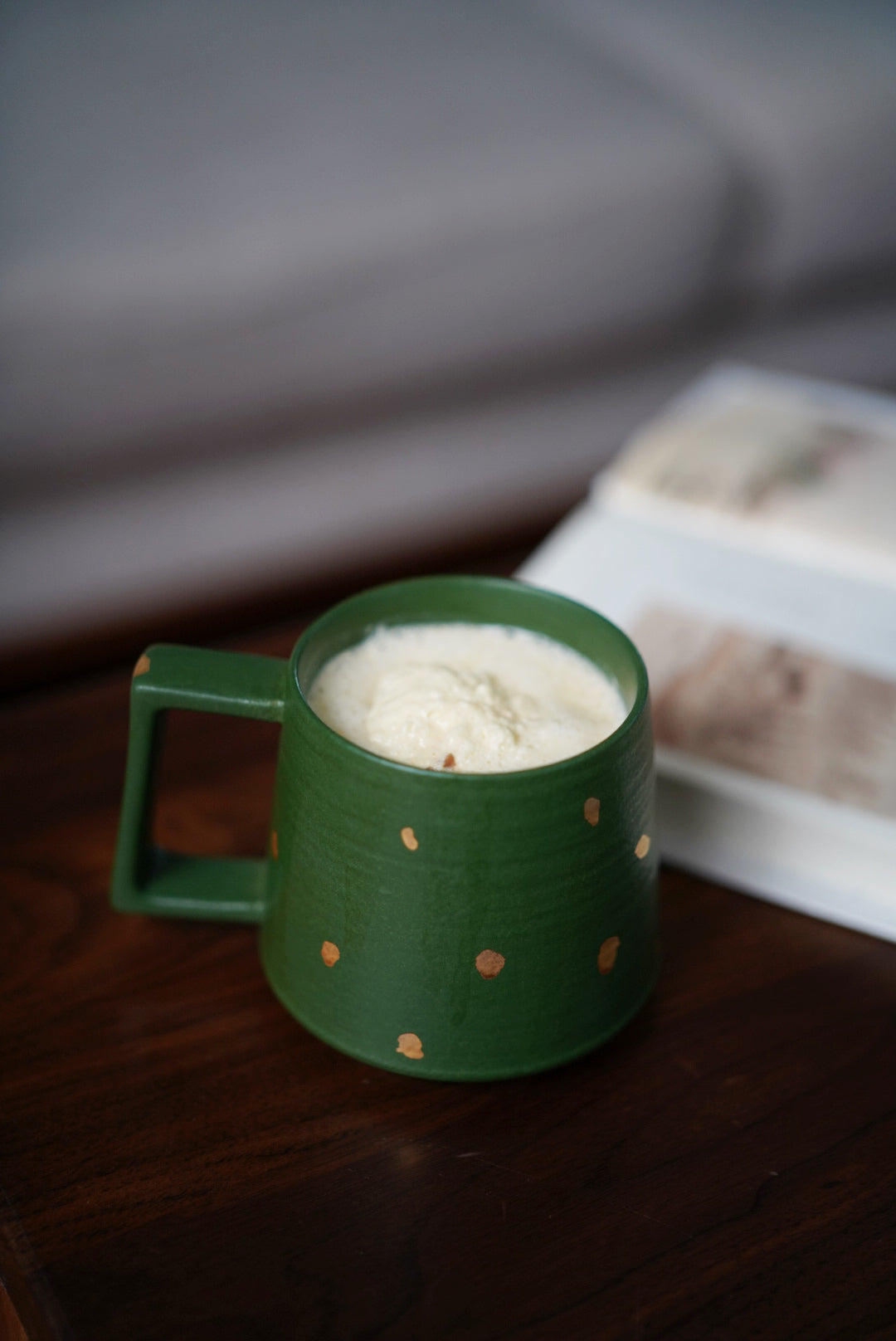 Golden Mist — Handmade Porcelain Coffee Mug