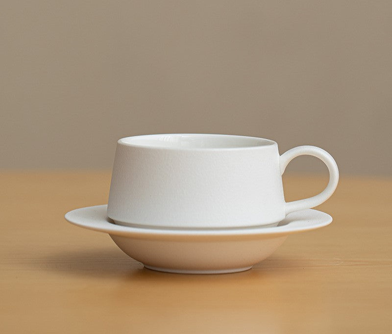Ink Splash – Handcrafted Ceramic Coffee Mug & Saucer Set