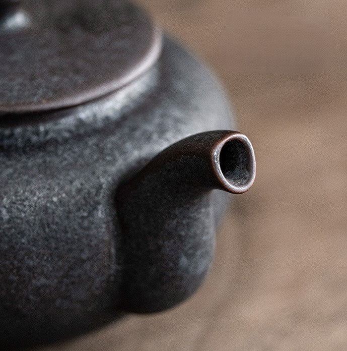 Lotus Serenity — Handmade Black Glaze Porcelain Tea Sets