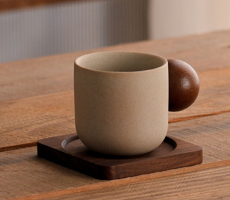 Earthen Harmony – Handcrafted Stoneware Coffee Cup Series