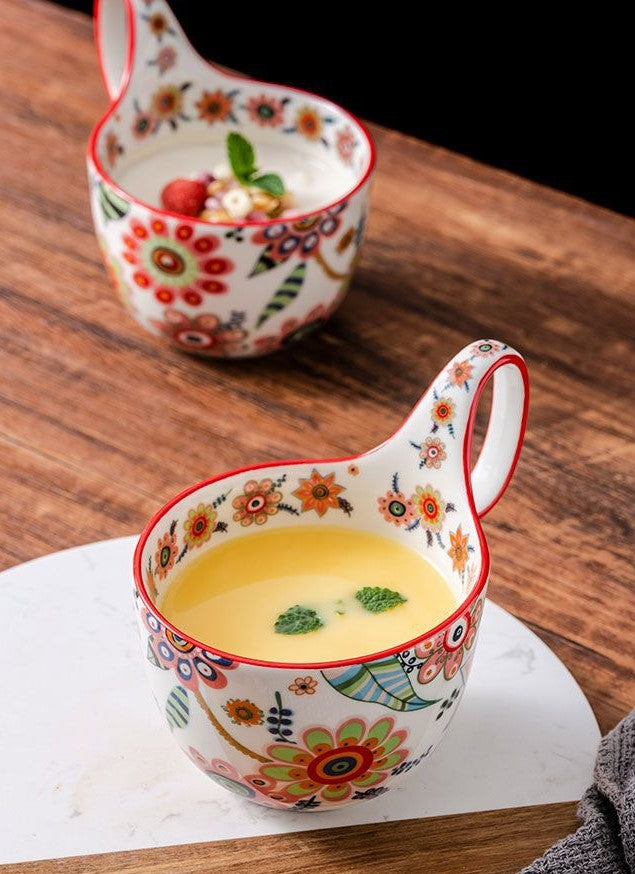 Bloom in Grace — Handmade Porcelain Coffee Mug
