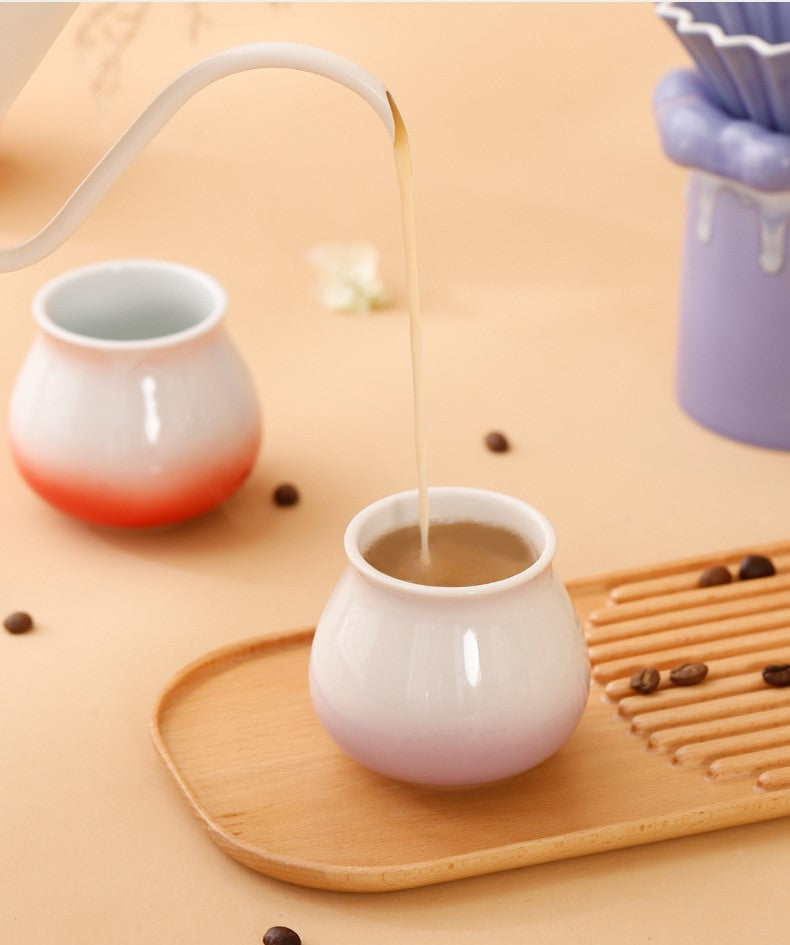 Chromatic Essence – Handcrafted Porcelain Coffee Cup