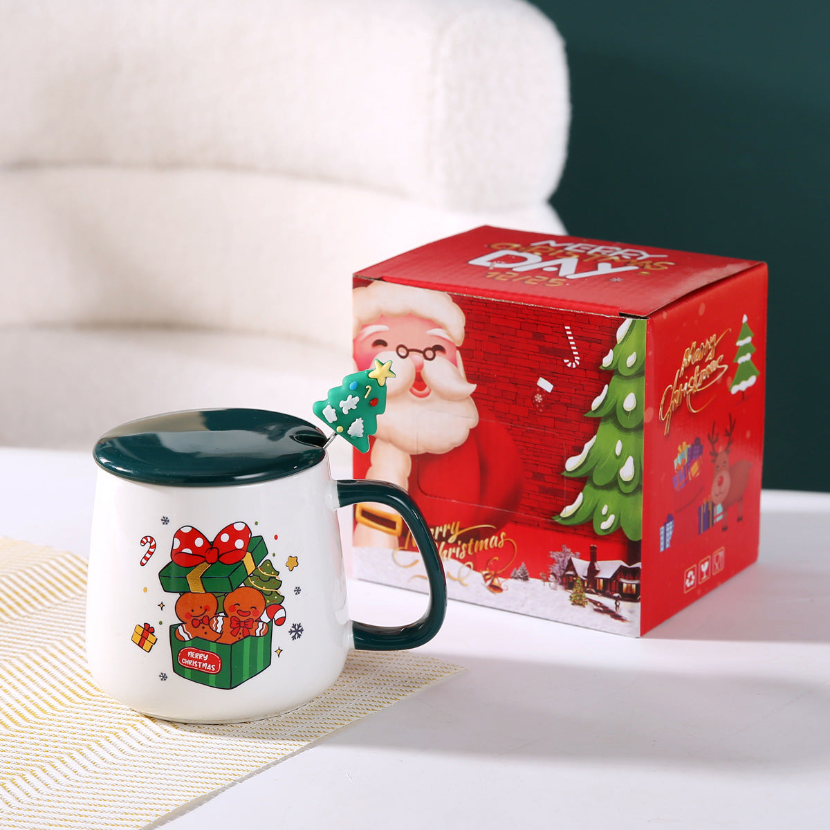 Merry Glow – Handcrafted Christmas Ceramic Mug Gift Set