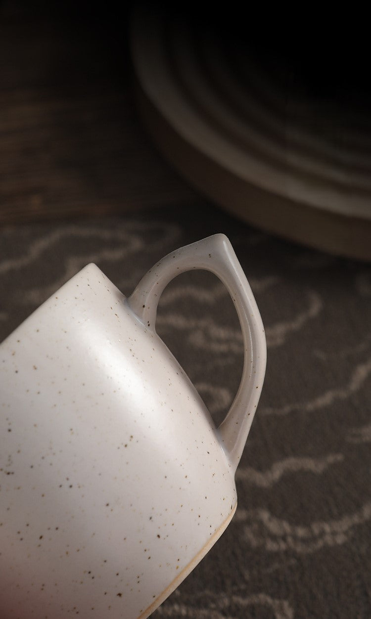 Aurora Speckles – Handcrafted Bubble-Glaze Ceramic Coffee Cup Set