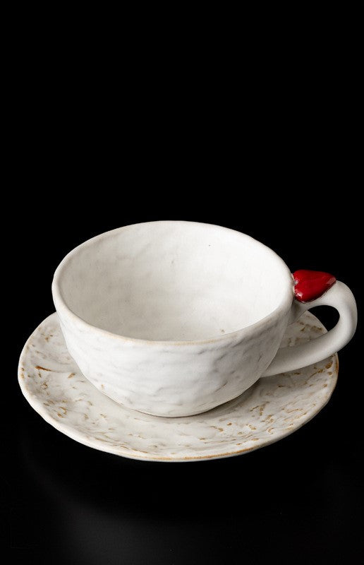 Red Seal — Handmade Porcelain Coffee Set