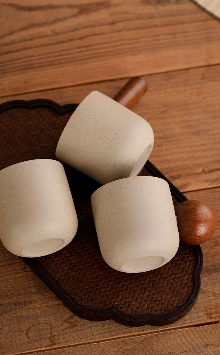 Earthen Harmony – Handcrafted Stoneware Coffee Cup Series