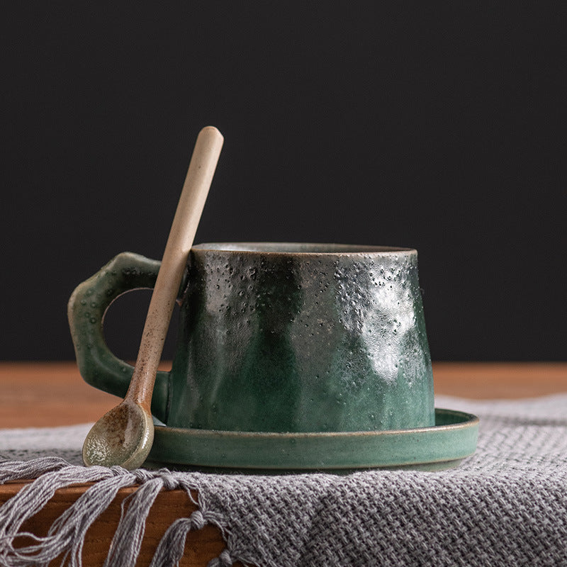 Earthline Flow – Artisan Porcelain Coffee Cup Set
