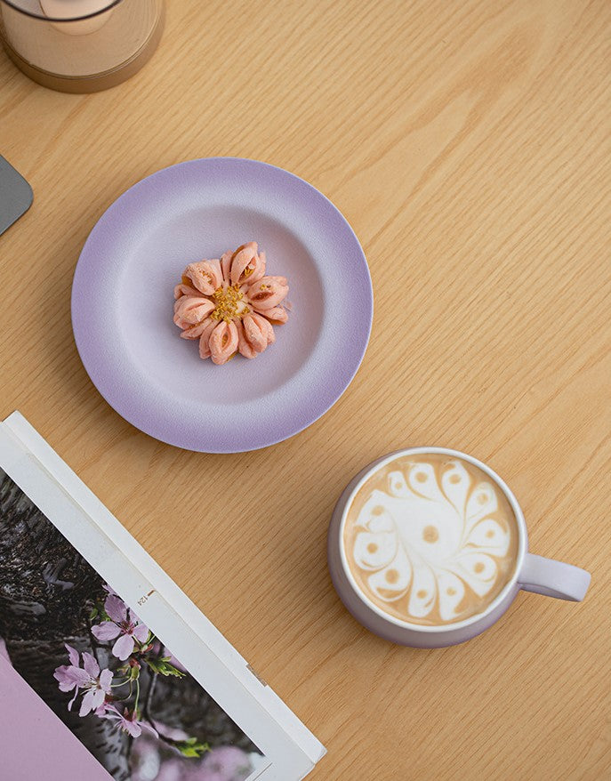 Ink Splash – Handcrafted Ceramic Coffee Mug & Saucer Set
