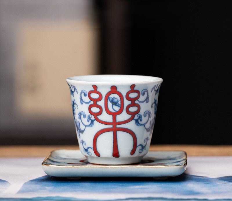 Joy & Harmony — Two-Piece Porcelain Blue-and-White Tea Tasting Collection