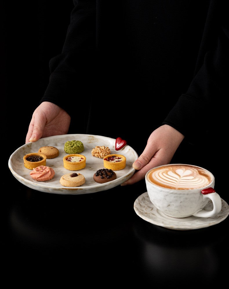 Red Seal — Handmade Porcelain Coffee Set