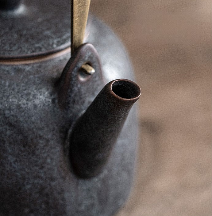 Lotus Serenity — Handmade Black Glaze Porcelain Tea Sets