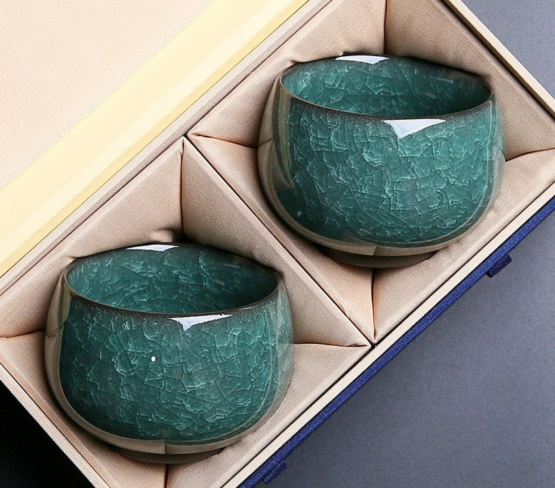 Frozen Bloom – Handcrafted Porcelain Tea Cup & Gift Set