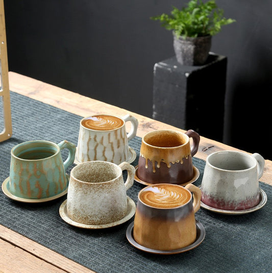 Rustic Spectrum – Handcrafted Porcelain Coffee Cup Set
