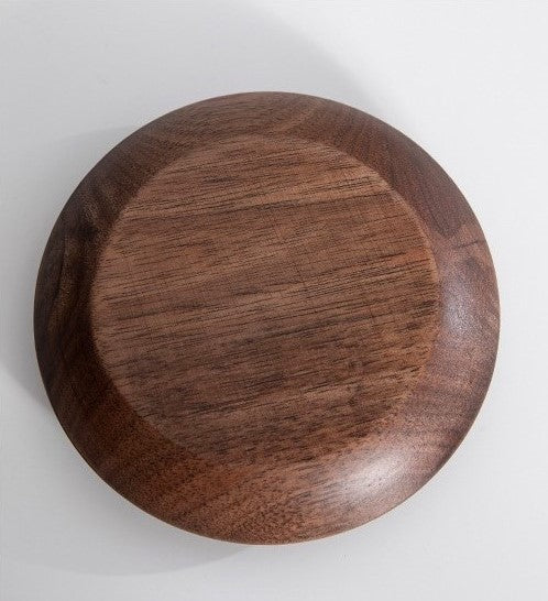 Funnel Balance – Handcrafted Rustic Ceramic Coffee Cup with Wooden Saucer