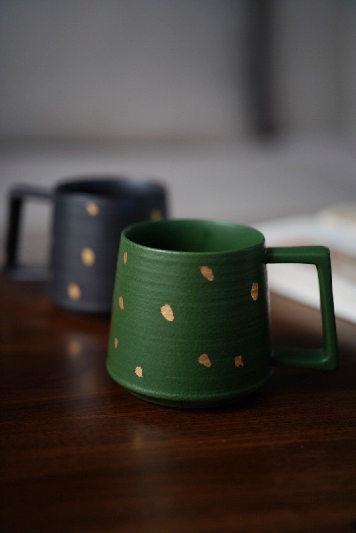 Golden Mist — Handmade Porcelain Coffee Mug