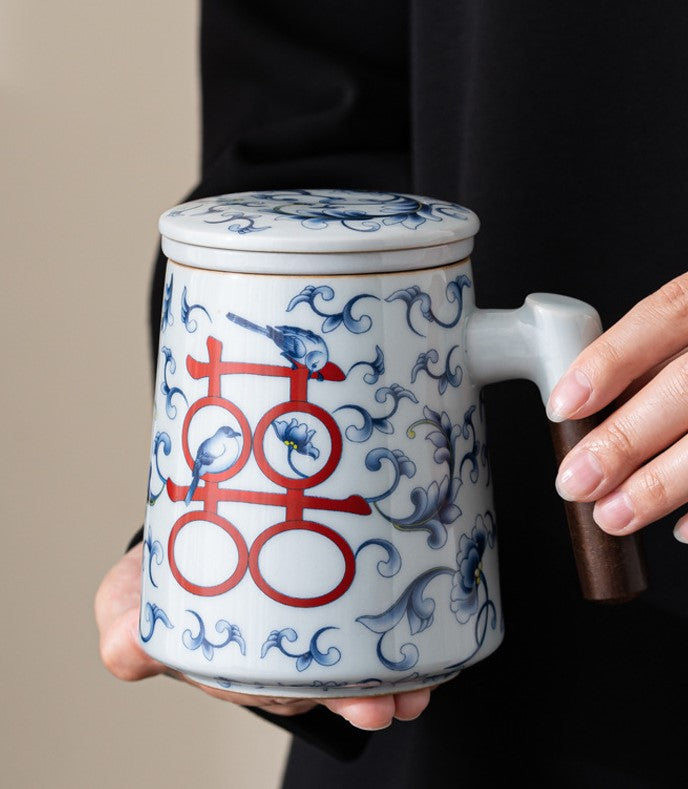 Auspicious Blessing — Xi & Le Porcelain Mug Gift Set