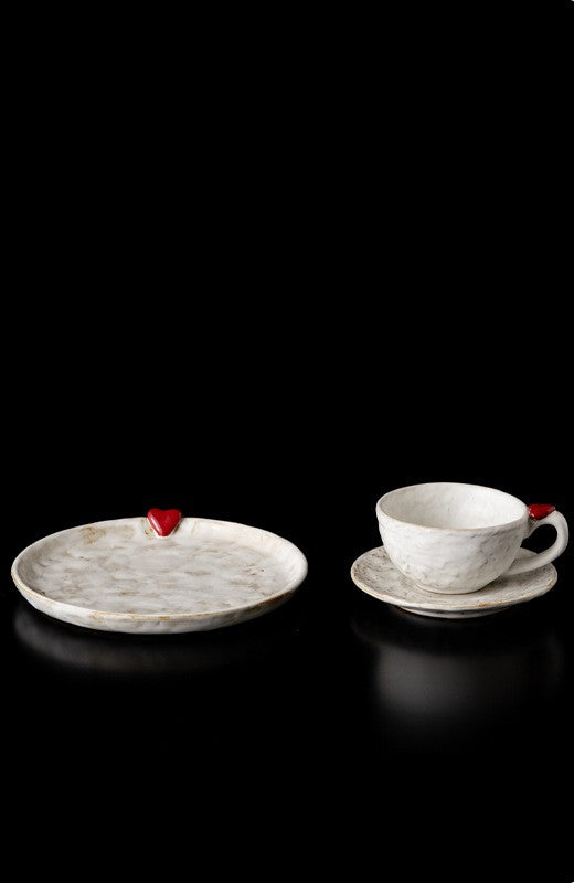 Red Seal — Handmade Porcelain Coffee Set