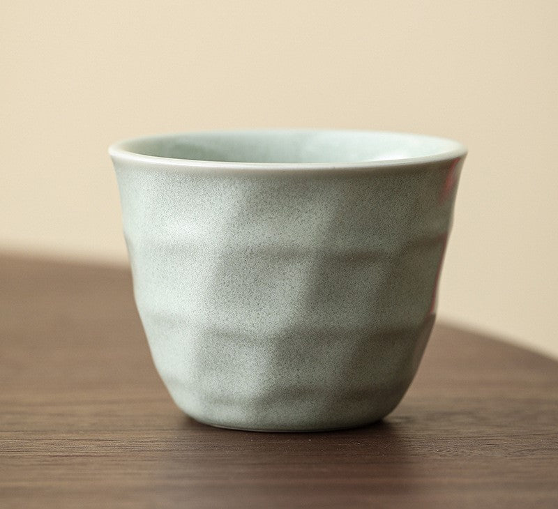 Mineral Calm – Kiln-Change Handcrafted Porcelain Tea Cup