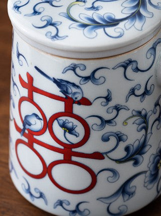 Auspicious Blessing — Xi & Le Porcelain Mug Gift Set