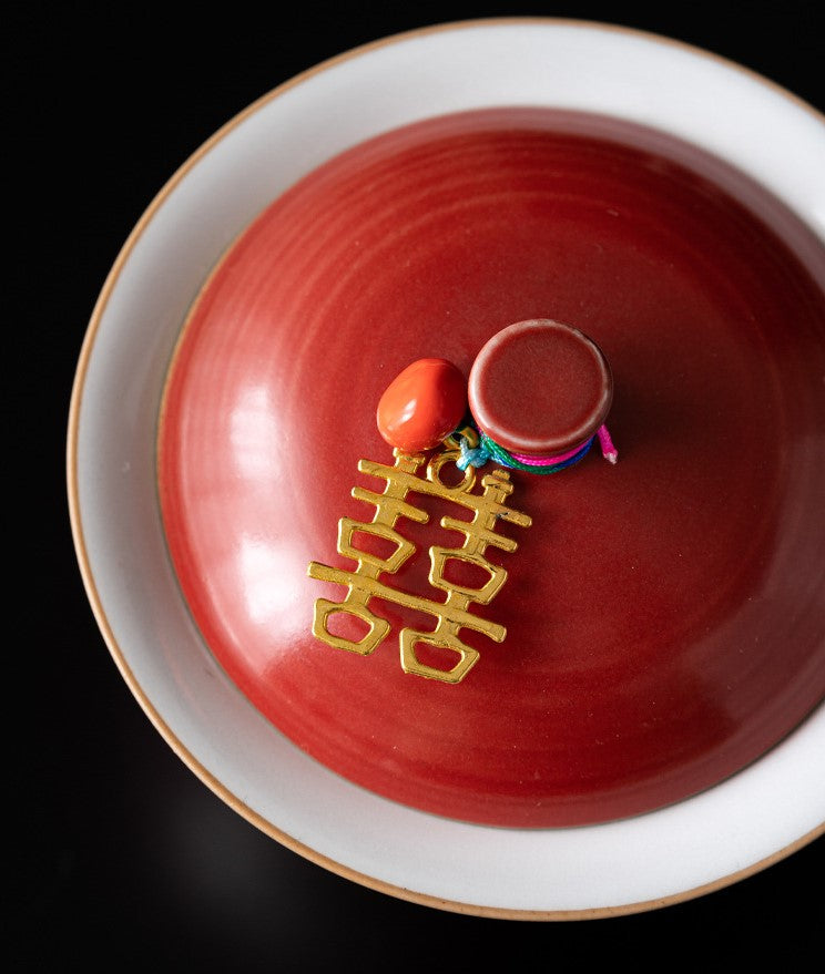 Centennial Harmony Teaware Set —  Double Happiness Wedding Porcelain Tea Ceremony Gift Collection