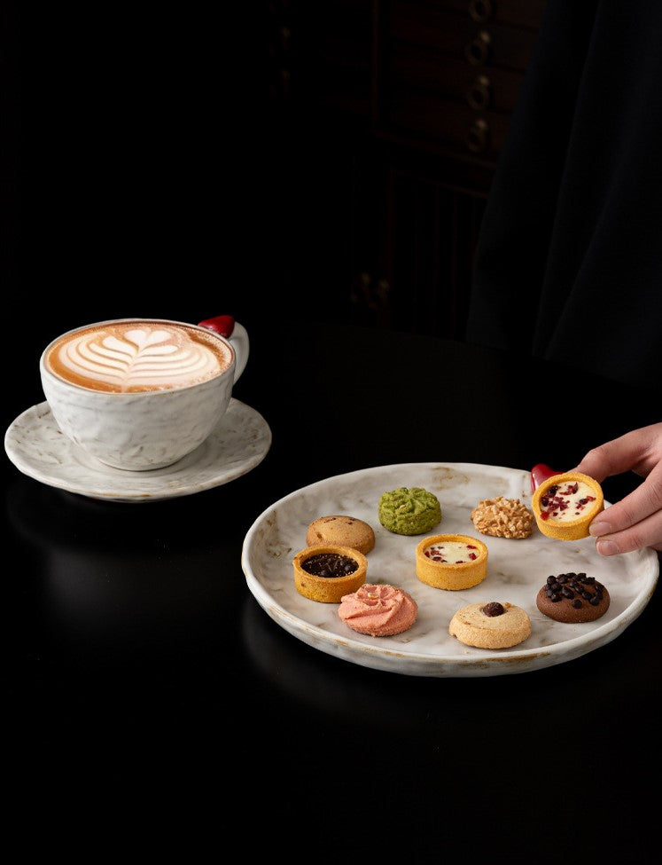 Red Seal — Handmade Porcelain Coffee Set