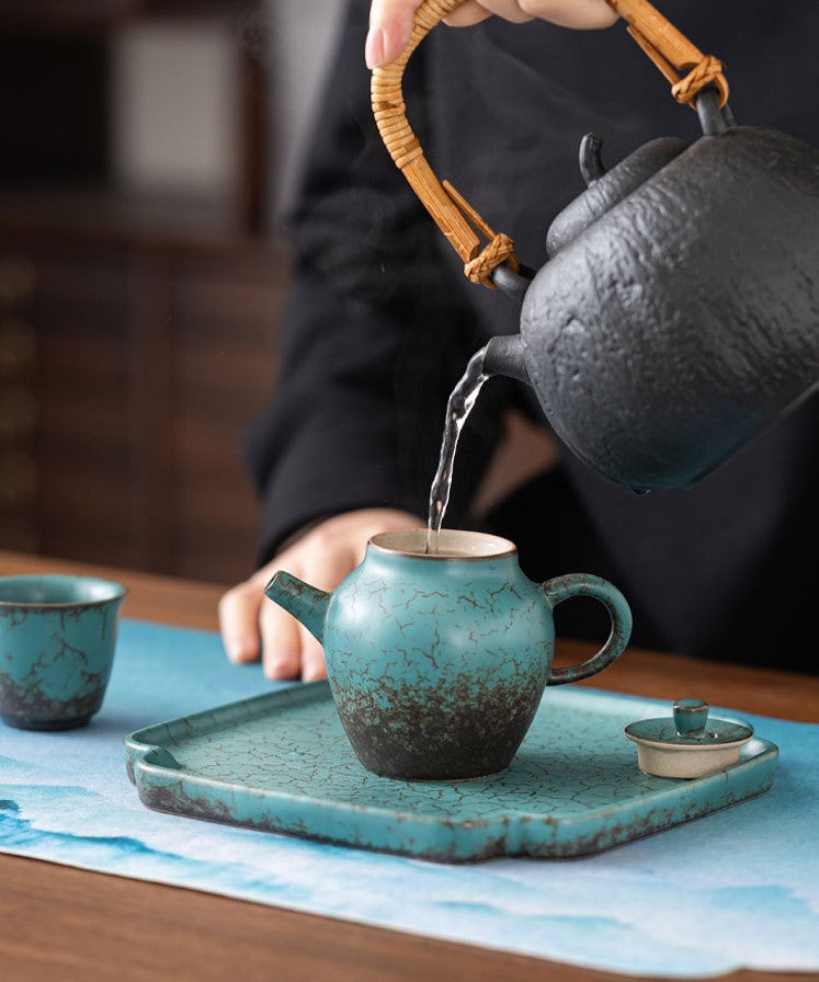 Evergreen Serenity — Seven-Piece Nature-Inspired Tea Ceremony Gift Collection