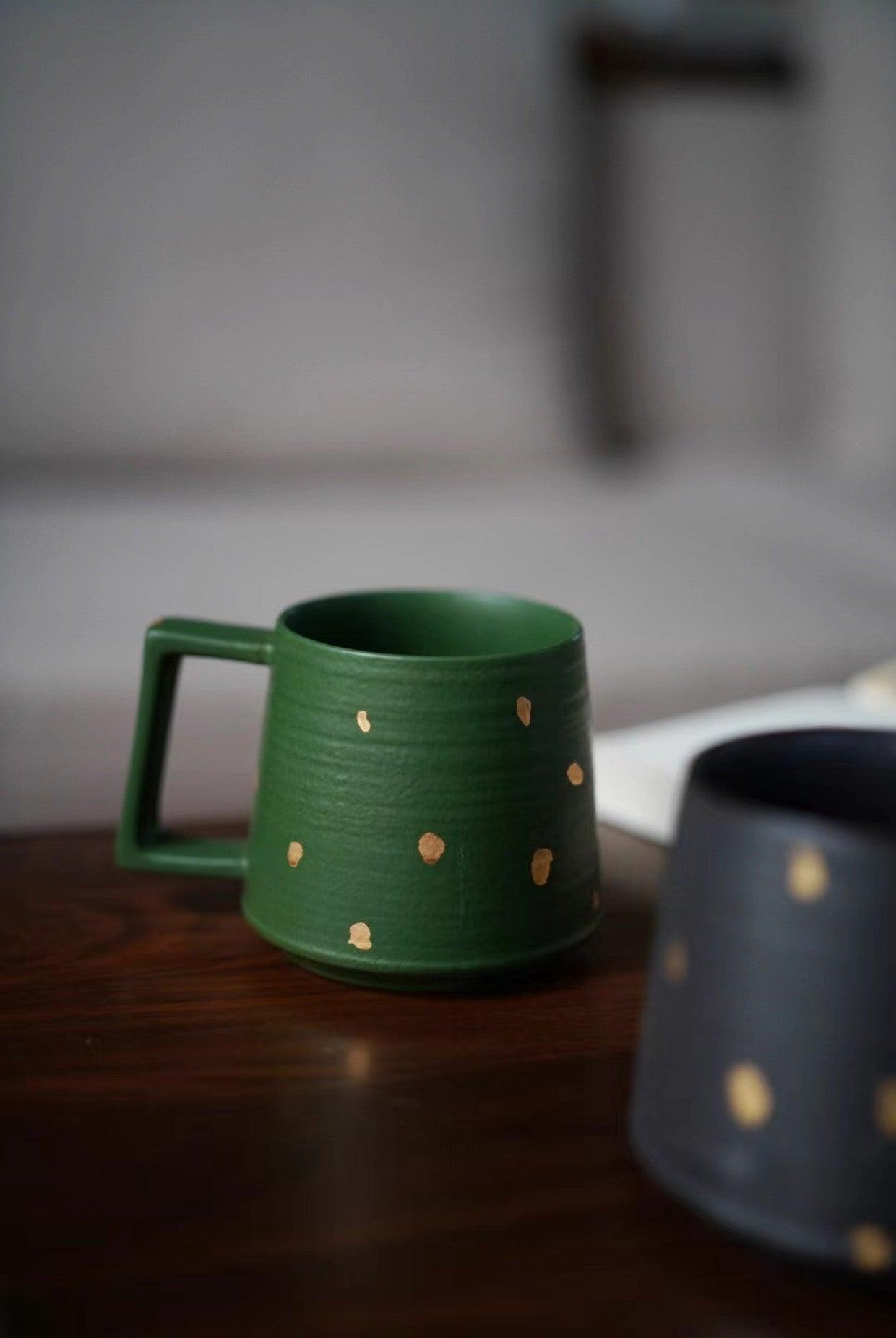 Golden Mist — Handmade Porcelain Coffee Mug