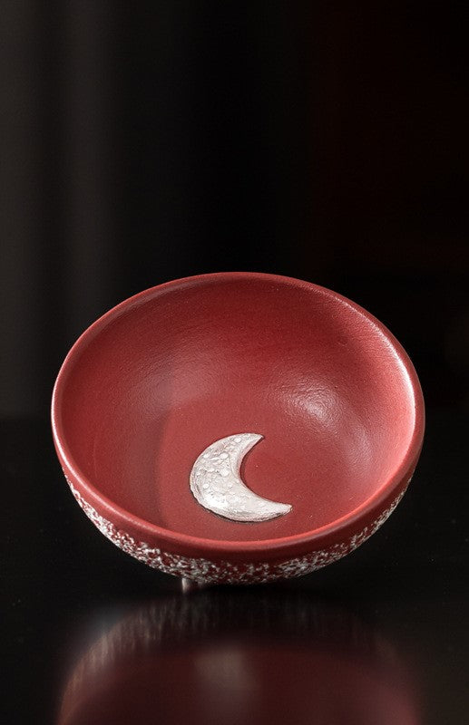 Sun & Moon Harmony — Handcrafted Forbidden City red Porcelain Tea Cup Set