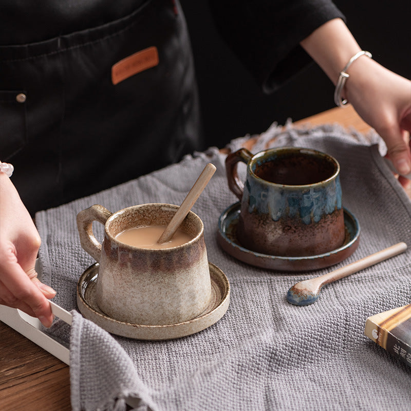 Earthline Flow – Artisan Porcelain Coffee Cup Set
