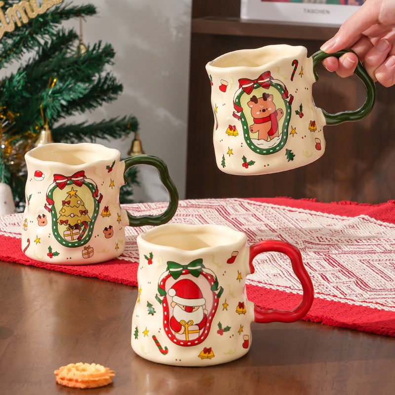 Joyful Sips – Handcrafted Christmas Ceramic Mug Gift Box
