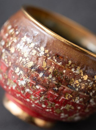 Eternal Union — Handmade Four-Color Kiln-Glazed Ceremony Tea Cup Gift Set