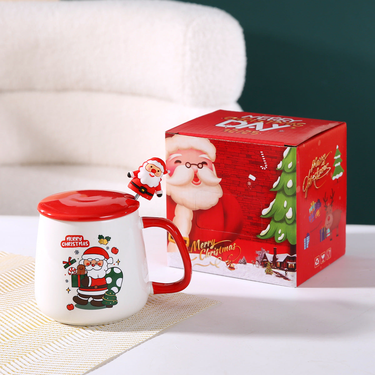Merry Glow – Handcrafted Christmas Ceramic Mug Gift Set