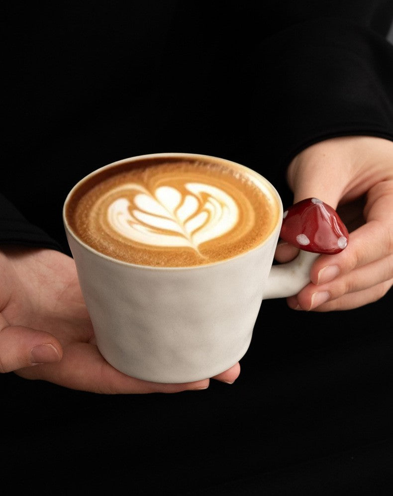 Mushroom Morning — Handmade Porcelain Coffee Set