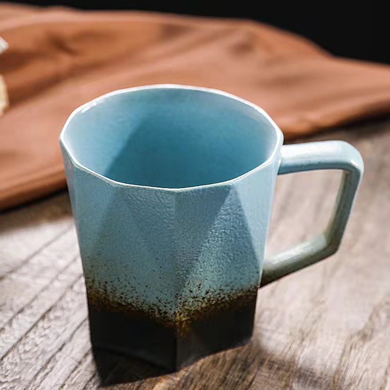 Polygon Rustic – Handmade Ceramic Coffee Mug