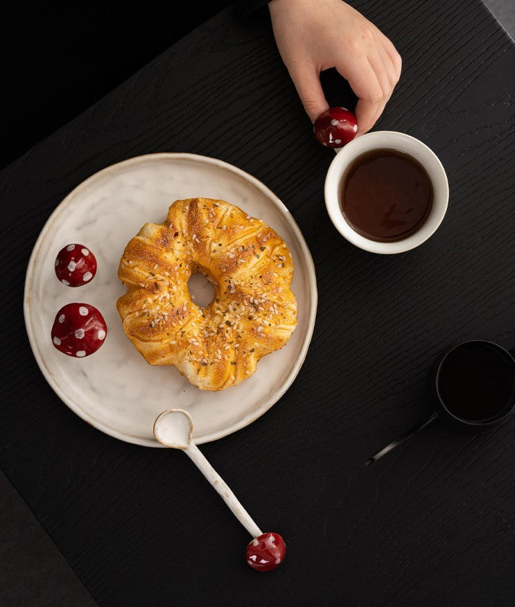 Mushroom Morning — Handmade Porcelain Coffee Set