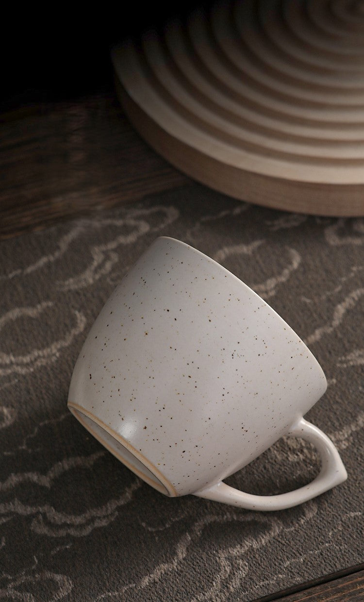 Aurora Speckles – Handcrafted Bubble-Glaze Ceramic Coffee Cup Set