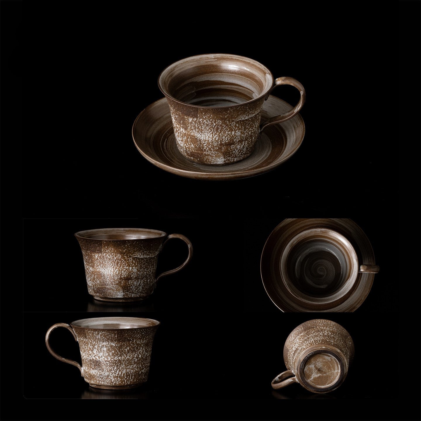 Whispers of Time — Vintage Handmade Porcelain Coffee Set