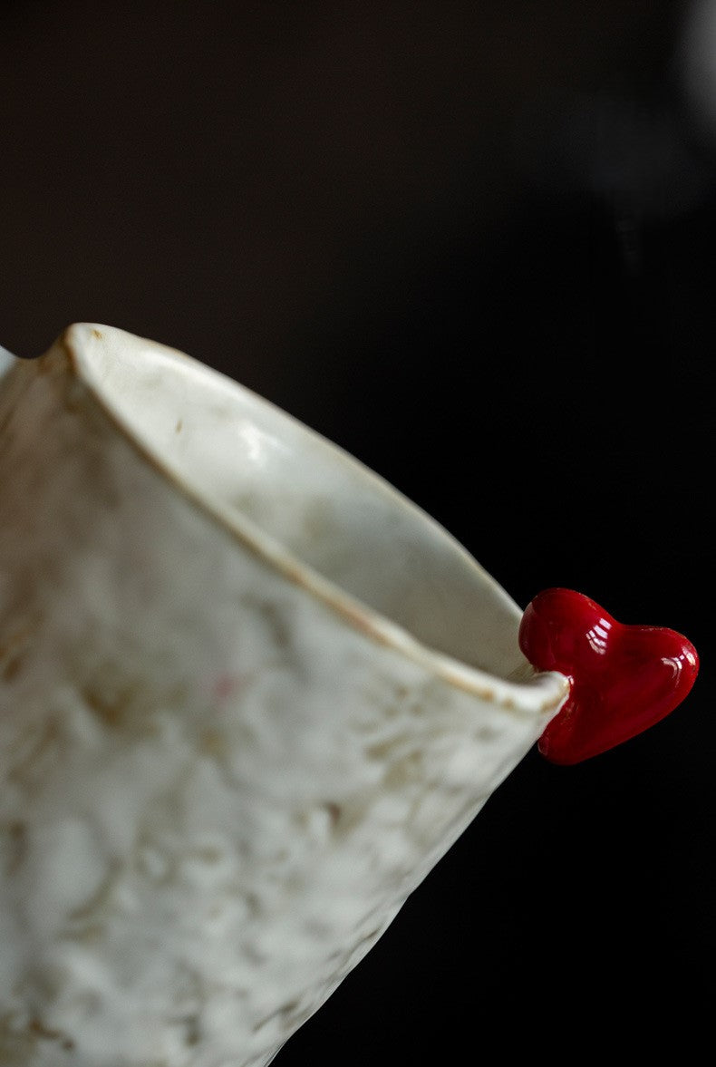 Tender Hearts — Handmade Porcelain Coffee Mug