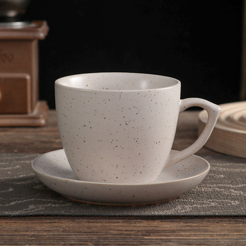 Aurora Speckles – Handcrafted Bubble-Glaze Ceramic Coffee Cup Set