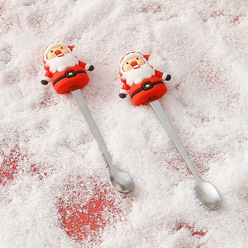 Holiday Cheer – Handcrafted Christmas Ceramic Mug with Lid & Spoon