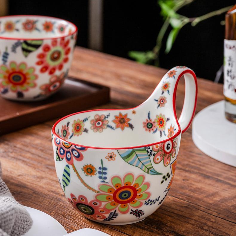 Bloom in Grace — Handmade Porcelain Coffee Mug