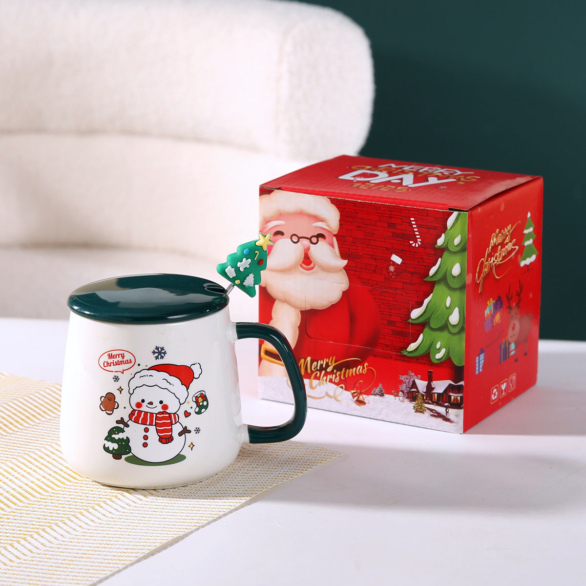 Merry Glow – Handcrafted Christmas Ceramic Mug Gift Set